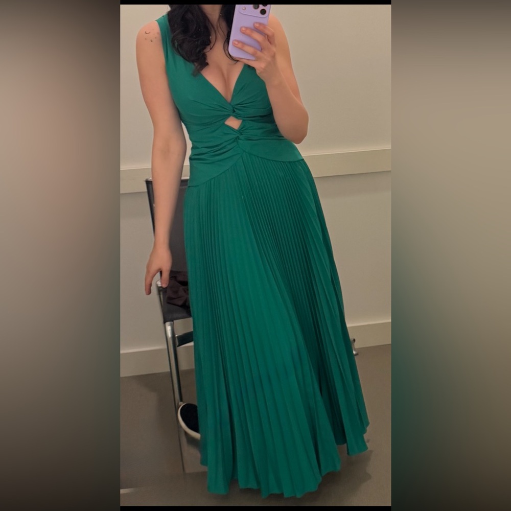 Simkhai Vivianne Center Twist Midi Dress Green - Picture 3 of 4